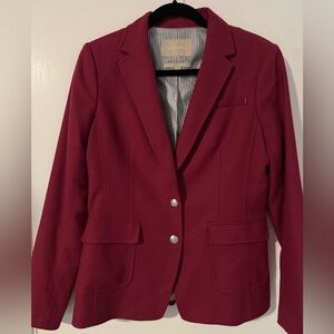 Banana Republic Women's Berry Red Tailored Blazer Size 8